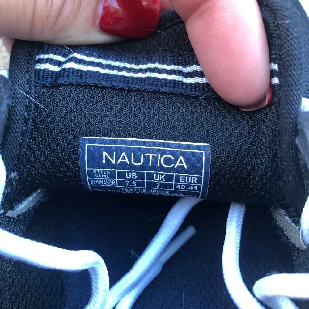 Nautica Men’s Spinnaker Canvas Boat Shoes‎ Size 7.5